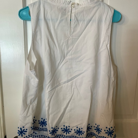 NWT embroidered J Crew cotton tank - Picture 5 of 5